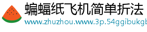 蝙蝠纸飞机简单折法